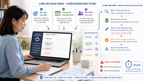 Cách dùng AI soạn Phụ lục IV theo CV 5512 cho sách Kết nối tri thức lớp mới, xong trong 20 phút